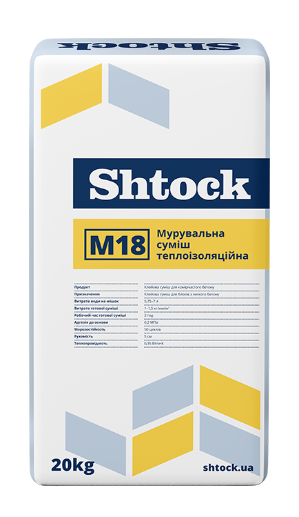 М18 Мурувальна суміш теплоізоляційна