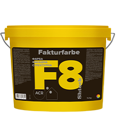 F8 Фарба акрилова структурна Fakturfarbe, 14 кг